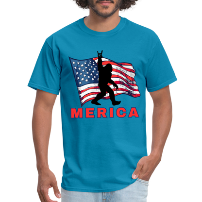 Merica Unisex Classic T-Shirt - turquoise