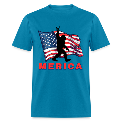 Merica Unisex Classic T-Shirt - turquoise
