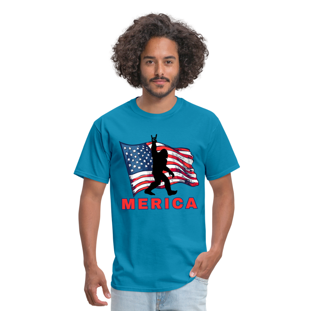 Merica Unisex Classic T-Shirt - turquoise