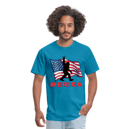 Merica Unisex Classic T-Shirt - turquoise