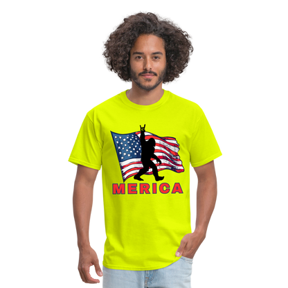 Merica Unisex Classic T-Shirt - safety green
