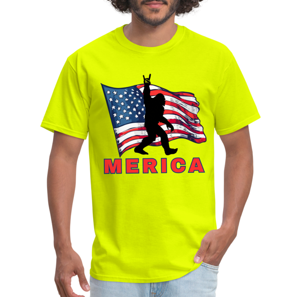 Merica Unisex Classic T-Shirt - safety green