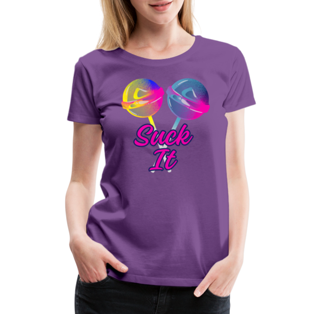 Suck It Women’s Premium T-Shirt - purple