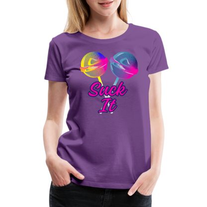 Suck It Women’s Premium T-Shirt - purple