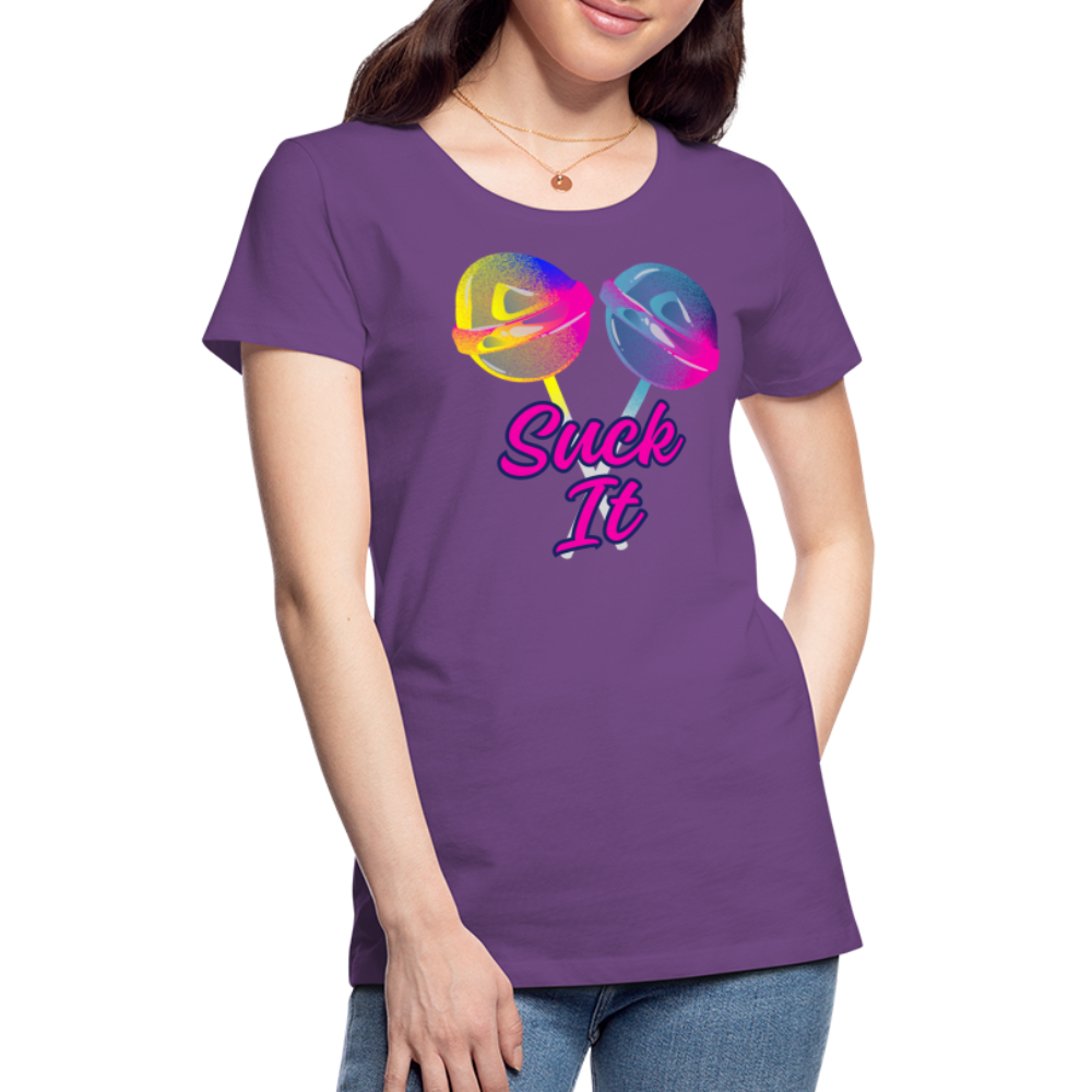 Suck It Women’s Premium T-Shirt - purple