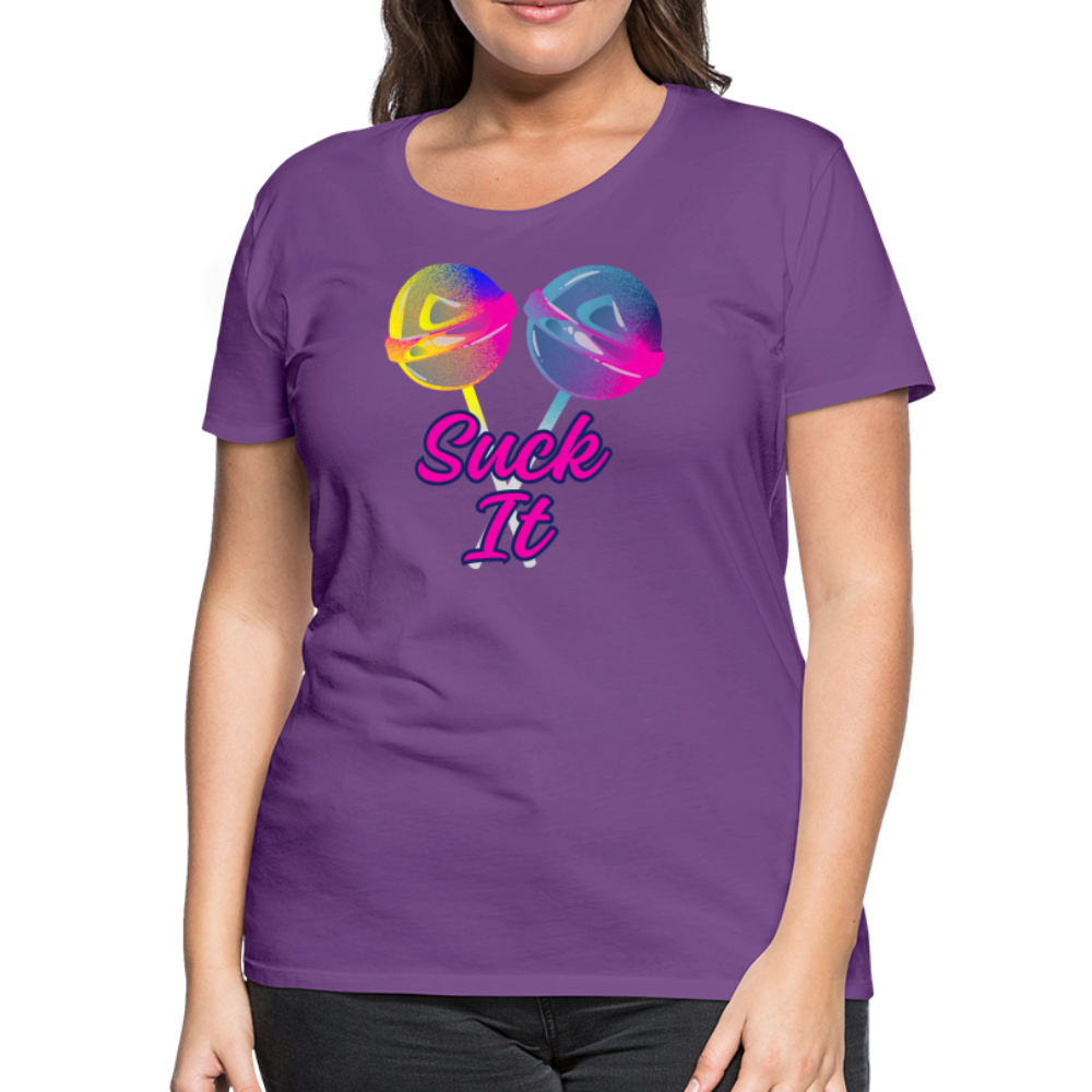 Suck It Women’s Premium T-Shirt - purple