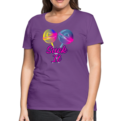 Suck It Women’s Premium T-Shirt - purple