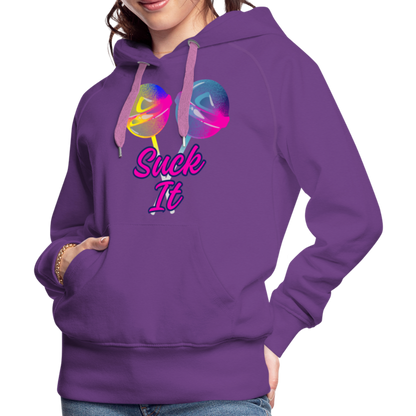 Suck It Women’s Premium Hoodie - purple 