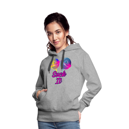 Suck It Women’s Premium Hoodie - heather grey