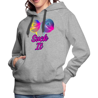 Suck It Women’s Premium Hoodie - heather grey