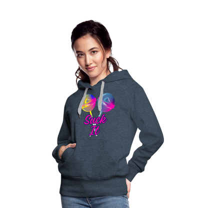 Suck It Women’s Premium Hoodie - heather denim