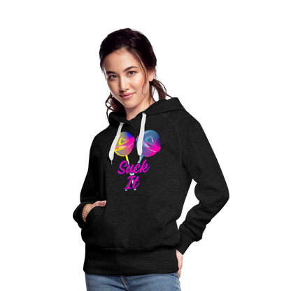 Suck It Women’s Premium Hoodie - charcoal grey