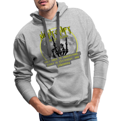 NIGHTSHIFT hand Men’s Premium Hoodie - heather grey