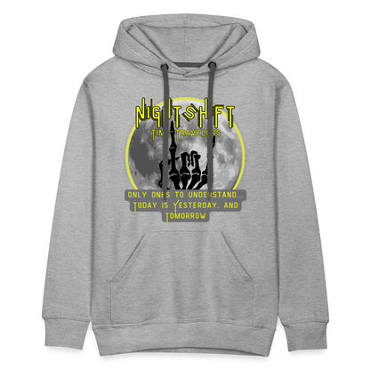 NIGHTSHIFT hand Men’s Premium Hoodie - heather grey