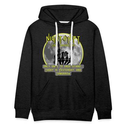 NIGHTSHIFT hand Men’s Premium Hoodie - charcoal grey