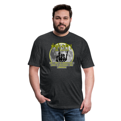 NIGHTSHIFT Hand Fitted Cotton/Poly T-Shirt by Next Level - heather black