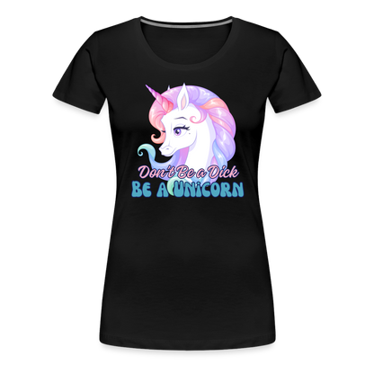 Be a Unicorn Women’s Premium T-Shirt - black