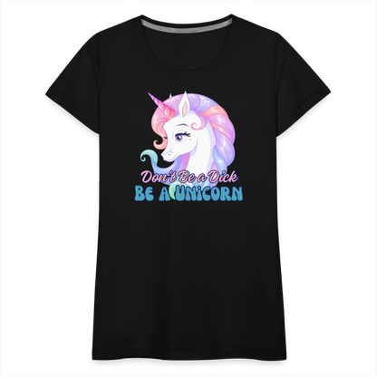 Be a Unicorn Women’s Premium T-Shirt - black