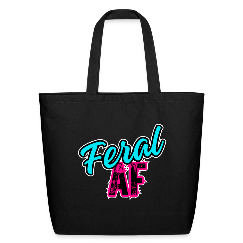 Feral AF Eco-Friendly Cotton Tote - black