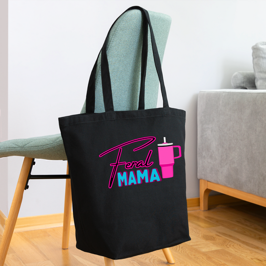 Feral Mama Eco-Friendly Cotton Tote - black