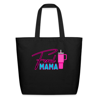 Feral Mama Eco-Friendly Cotton Tote - black