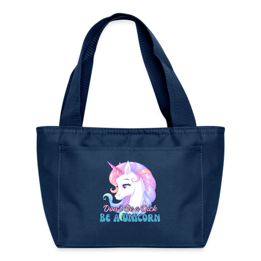 BE A UNICORN Recycled Insulated Lunch Bag - navy