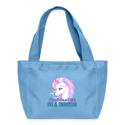 BE A UNICORN Recycled Insulated Lunch Bag - light blue