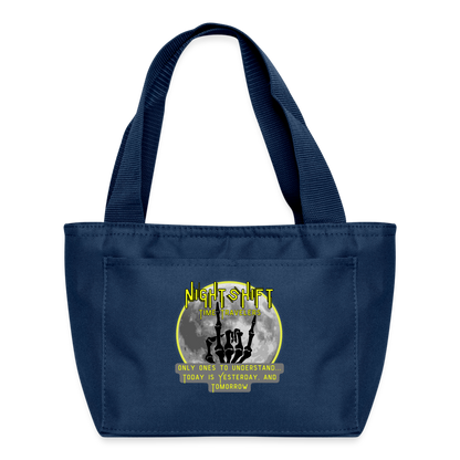 NIGHTSHIFT TIME TRAVELERS Recycled Insulated Lunch Bag - navy
