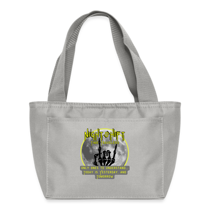 NIGHTSHIFT TIME TRAVELERS Recycled Insulated Lunch Bag - light gray