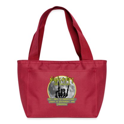 NIGHTSHIFT TIME TRAVELERS Recycled Insulated Lunch Bag - red