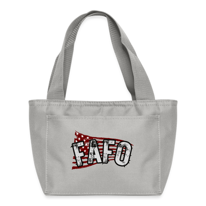 FAFO Recycled Insulated Lunch Bag - light gray