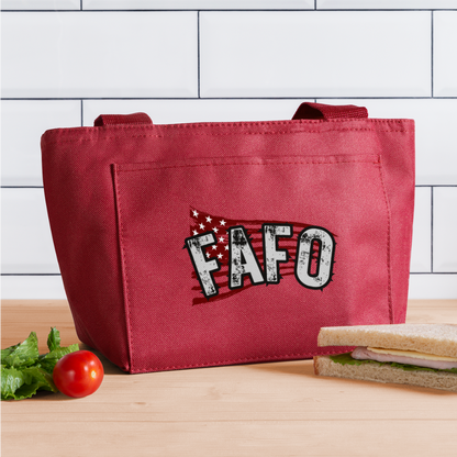 FAFO Recycled Insulated Lunch Bag - red