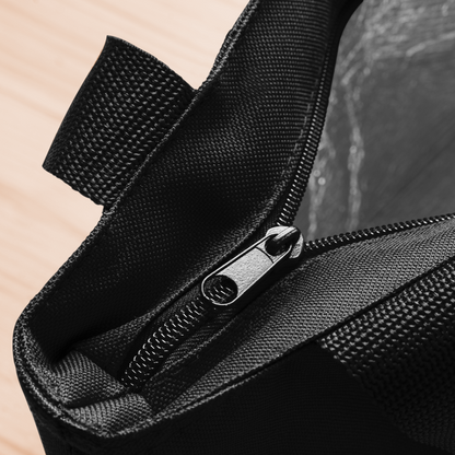 20 BUCKS IS 20 BUCKS Recycled Insulated Lunch Bag - black