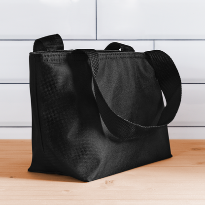 20 BUCKS IS 20 BUCKS Recycled Insulated Lunch Bag - black