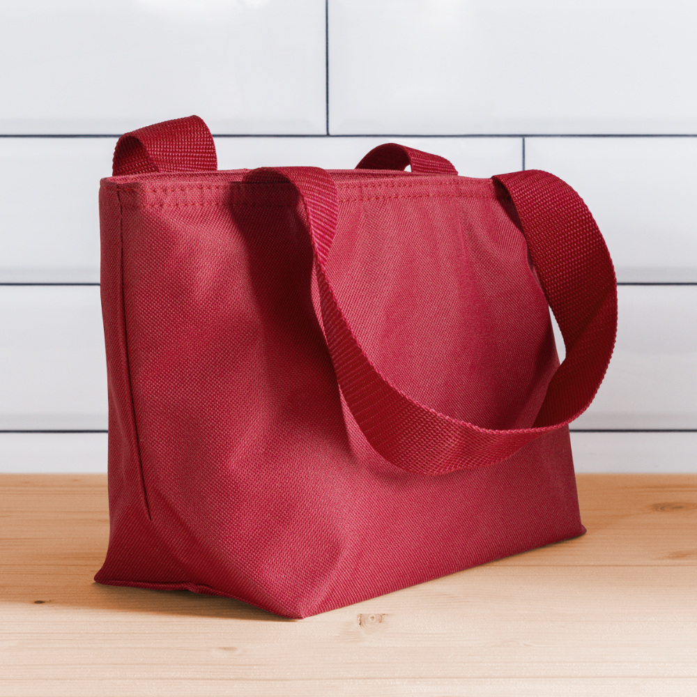 20 BUCKS IS 20 BUCKS Recycled Insulated Lunch Bag - red