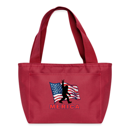 MERICA Recycled Insulated Lunch Bag - red