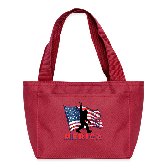 MERICA Recycled Insulated Lunch Bag - red
