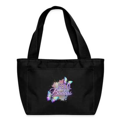 FERAL BADA*SS Recycled Insulated Lunch Bag - black