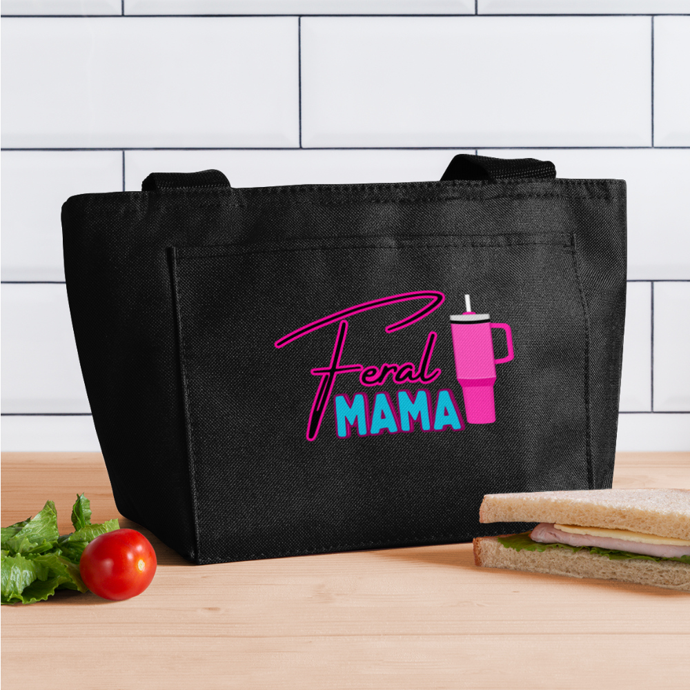 FERAL MAMA Recycled Insulated Lunch Bag - black