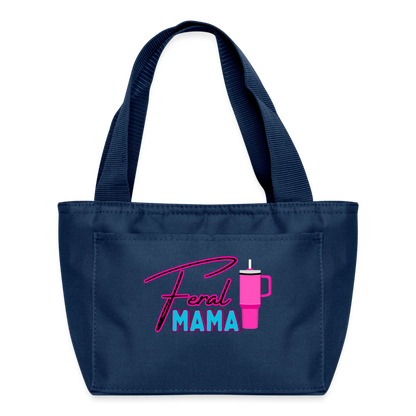 FERAL MAMA Recycled Insulated Lunch Bag - navy