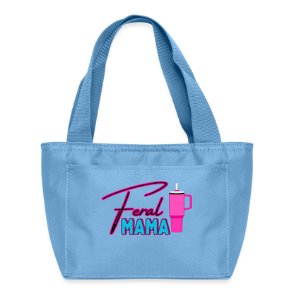 FERAL MAMA Recycled Insulated Lunch Bag - light blue