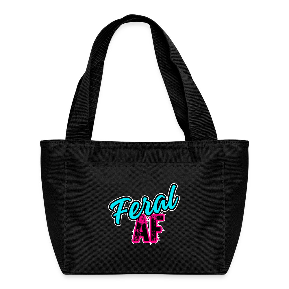 FERAL AF Recycled Insulated Lunch Bag - black