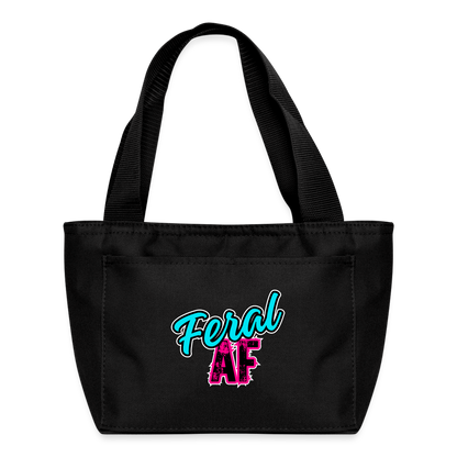 FERAL AF Recycled Insulated Lunch Bag - black