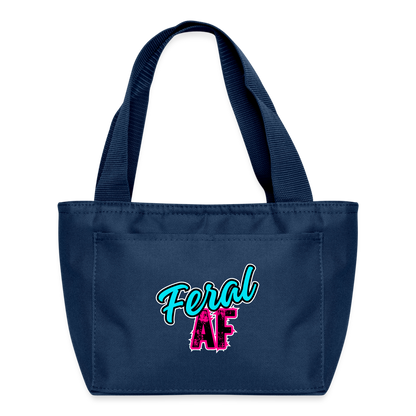 FERAL AF Recycled Insulated Lunch Bag - navy
