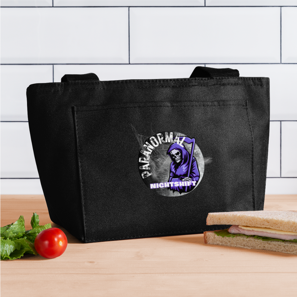 PARANORMAL NIGHTSHIFT Recycled Insulated Lunch Bag - black