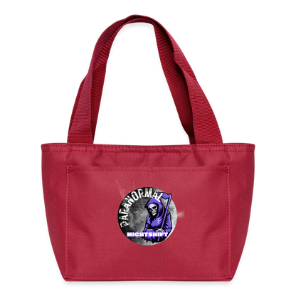 PARANORMAL NIGHTSHIFT Recycled Insulated Lunch Bag - red