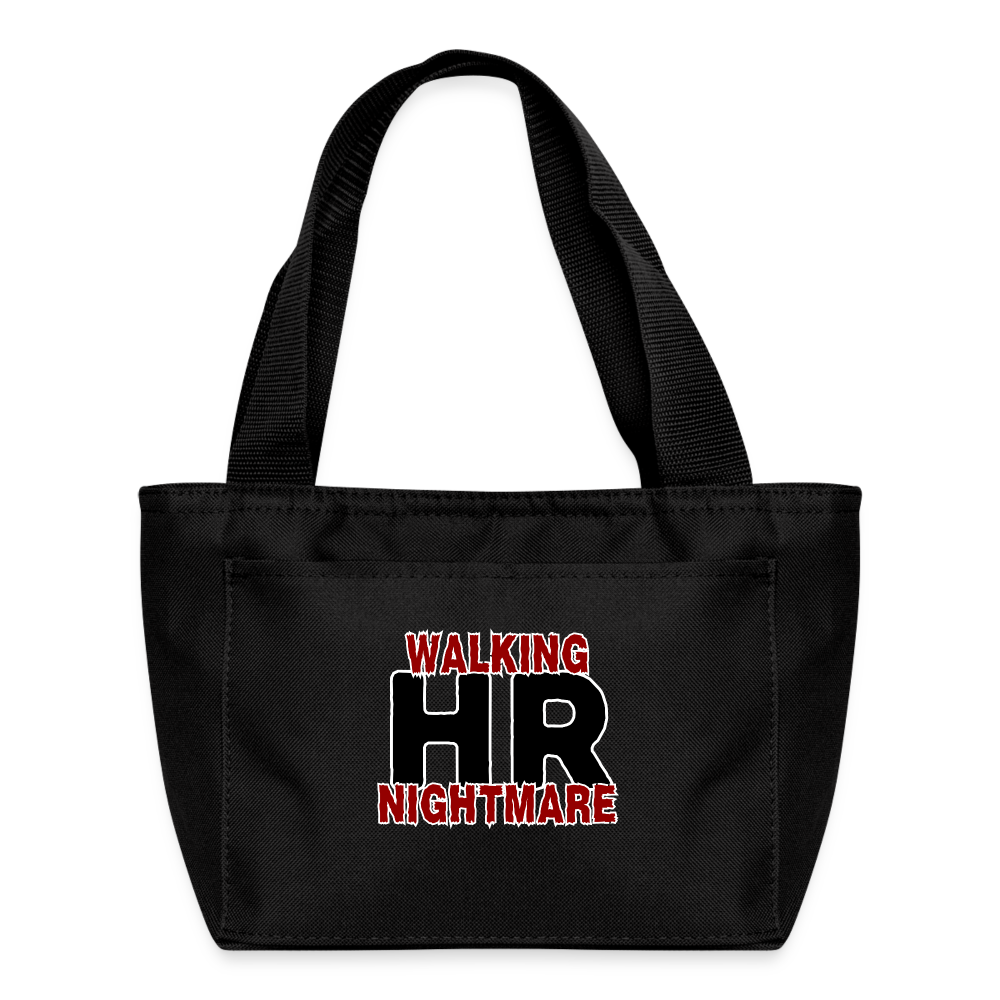 WALKING HR NIGHTMARE Recycled Insulated Lunch Bag - black