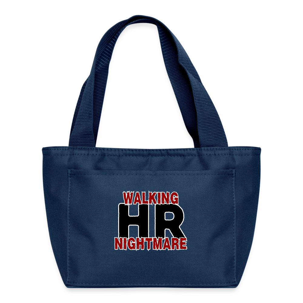 WALKING HR NIGHTMARE Recycled Insulated Lunch Bag - navy