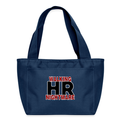 WALKING HR NIGHTMARE Recycled Insulated Lunch Bag - navy