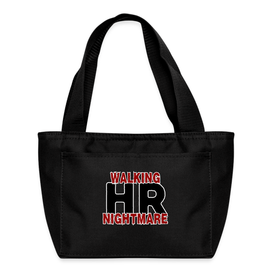 WALKING HR NIGHTMARE Recycled Insulated Lunch Bag - black